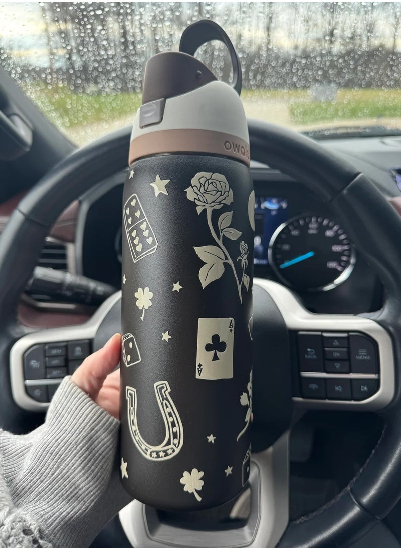 Owala - Freesip Insulated Stainless Steel Water Bottle With Straw For Sports And Travel, Bpa-Free,32-Ounce - Image 1