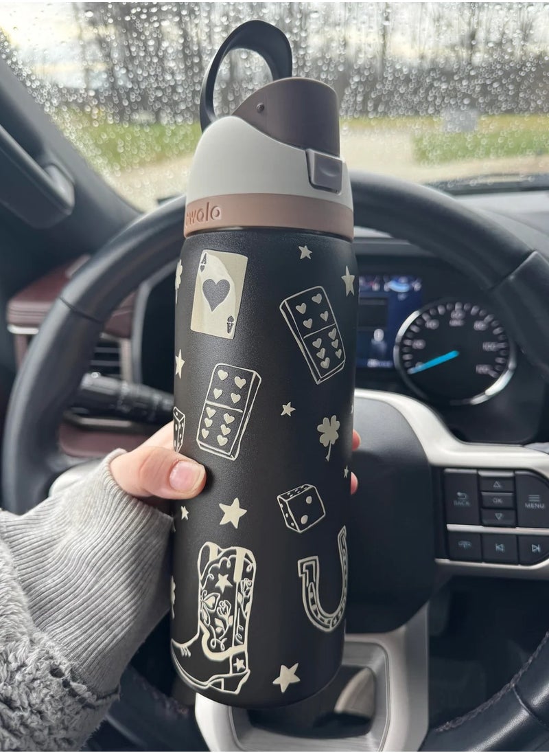Owala - Freesip Insulated Stainless Steel Water Bottle With Straw For Sports And Travel, Bpa-Free,32-Ounce - Image 1