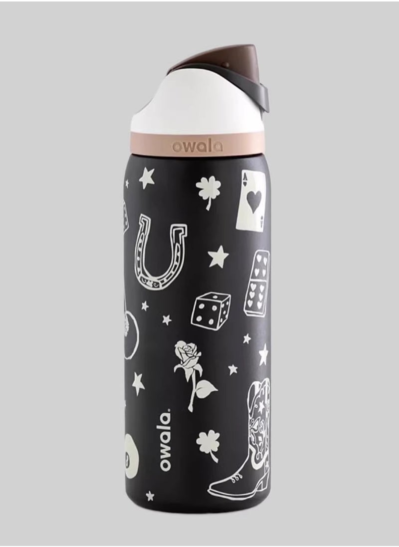 Owala - Freesip Insulated Stainless Steel Water Bottle With Straw For Sports And Travel, Bpa-Free,32-Ounce - Image 1