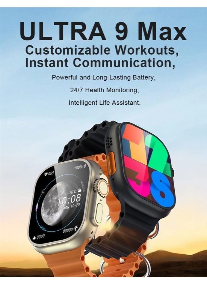 ELTRAZONE Ultra 9-in-1 BT Calling Smart Watch with AirPods PRO, 7 Straps, Watch Cover & Wireless Charger – Heart Rate & Activity Tracker, 2.3" HD Screen, Bluetooth Calling, Sports Modes​  - Image 5
