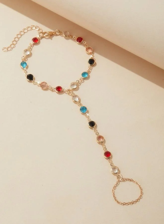 تايك تو سوار سلسلة لليد بحجر كريم