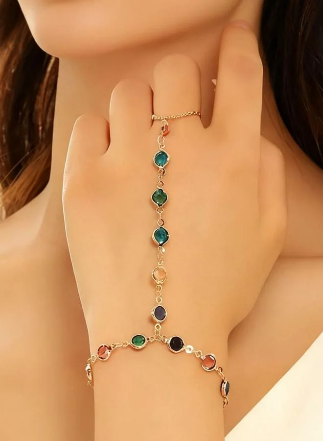 تايك تو سوار سلسلة لليد بحجر كريم