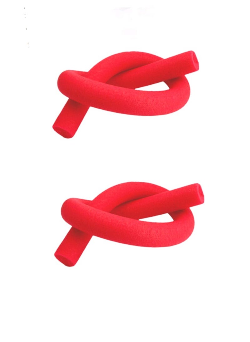 ISHWAZ Highly Buoyant Swimming Stick For Adults And Kids - 2  Swimming Pool Noodles Of RedColor  - Image 1