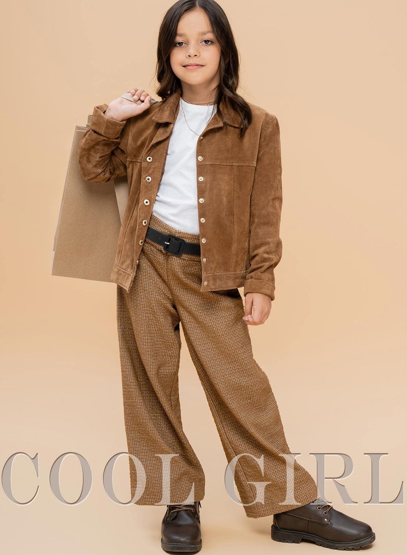 Kids Leather Belts for Girls, 4 Pcs Cute Toddler Skinny Belts with Buckle, Faux Leather Waist Belts for Jeans - Image 3