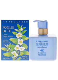 LErbolario Tea Leaves Body and Hand Cream  Moisturizing Body and Hand Cream for Dry Skin  Oolong Tea Infused  Cocoa Butter and Vitamin E  84 oz