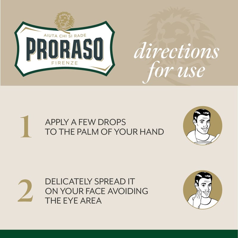 Proraso After Shave Lotion for Men, Refreshing and Toning with Menthol and Eucalyptus Oil, 3.4 Fl Oz (Pack of 1) - Image 3