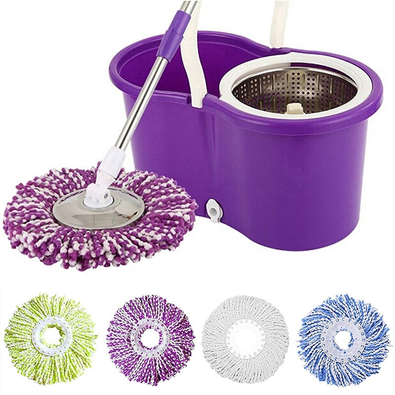YWSHF 5 Replacement Mop Micro Head Refill for 360Â° Spin Magic Mop-Microfiber Replacement Mop Head-Round Shape Standard Size - Image 5
