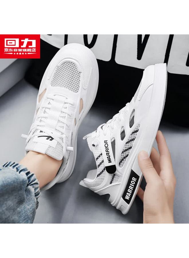 Warrior Official Men's Summer Hollow-out Sandals Sports Sneakers Casual Shoes Men Water Trekking Shoes White Black Size 42
