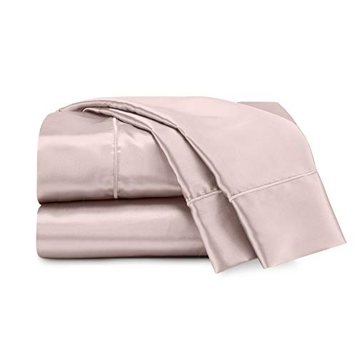 Martex Elegance 4-Piece Rose Gold Satin Sheets - Full Size Luxury Hotel Quality Set - Silky Soft & Smooth - Image 1