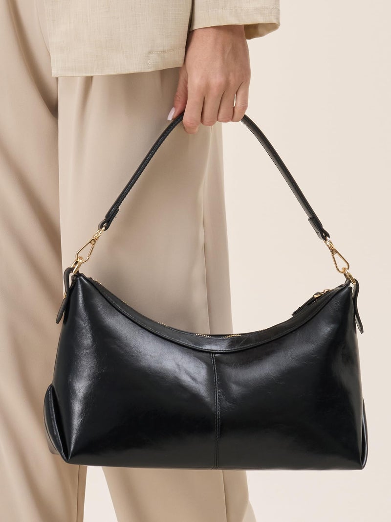CHUNLI Shoulder Bag PU Leather Purses for Women Trendy Cute Hobo Bags with Zip Closure Designer Tote Handbags - Image 4