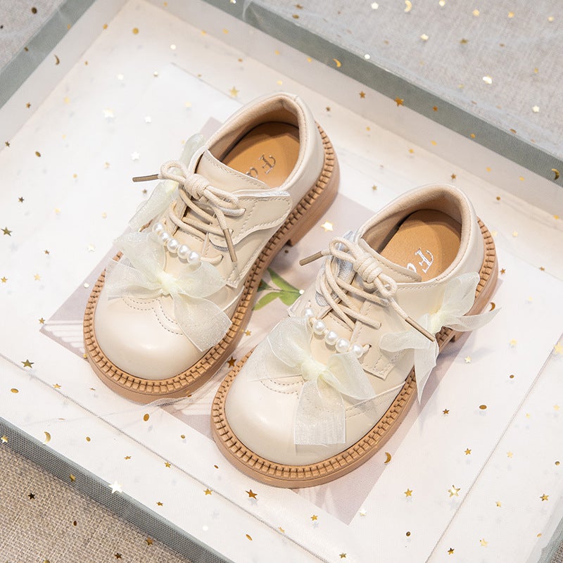 2025 Spring Sweet Shoes Children'S Leather Shoes British Style Girls' Shoes Bow Princess Dress Casual Shoes - Image 5