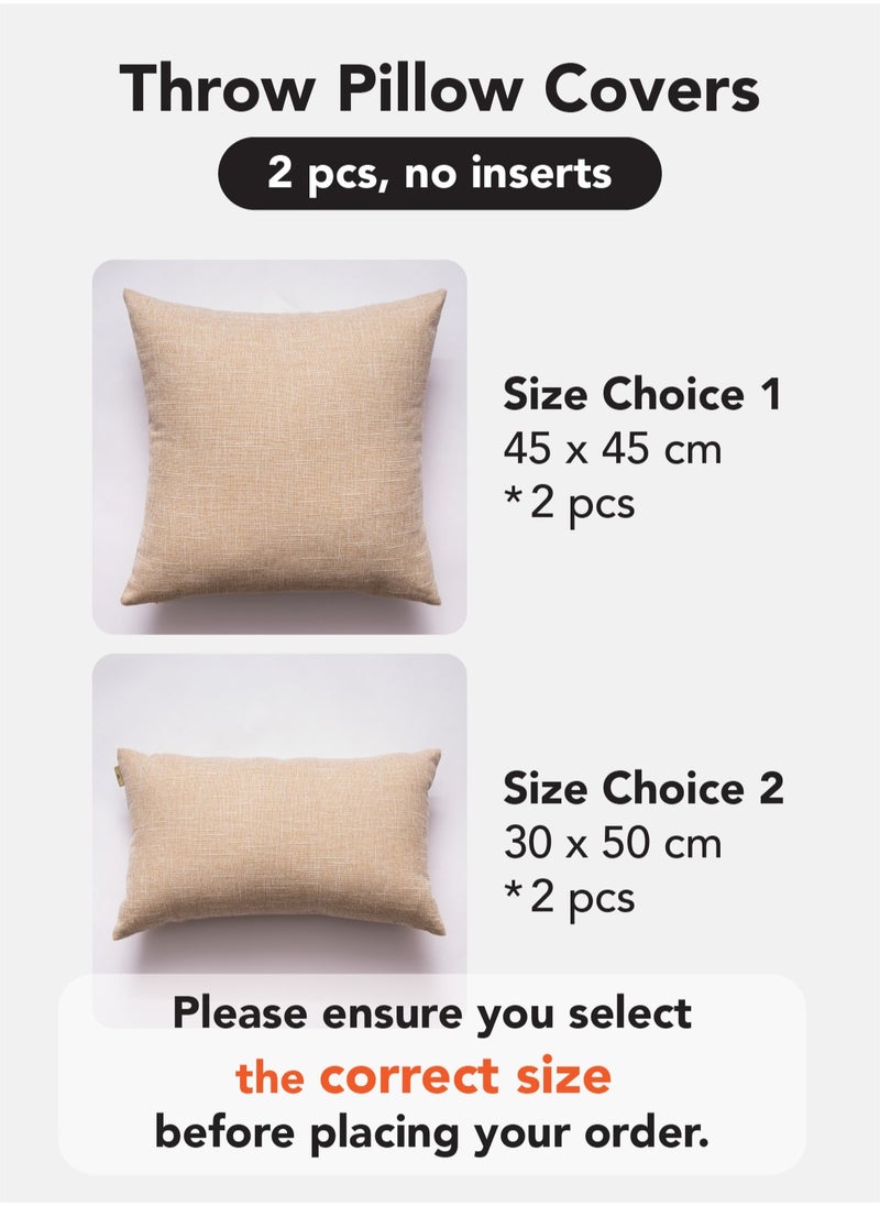 a moment Set of 2 Cushion Cover Beige Linen Decorative Throw Pillow Covers Farmhouse Pillow Covers with Cross for Couch Sofa Bed Living Room Home Decor  - Image 5