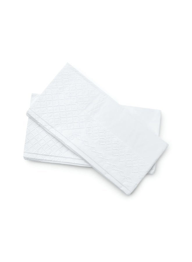 Perfect Stix Bell Marque White Dinner Napkin-150 Count 2-Ply White Dinner Napkins, 0.1" Height, 17" Width, 15" Length (Pack of 150CT) - Image 3