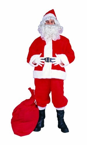 RG Costumes Men's X-Large Plus-Size Santa Claus Suit, Red - Image 3
