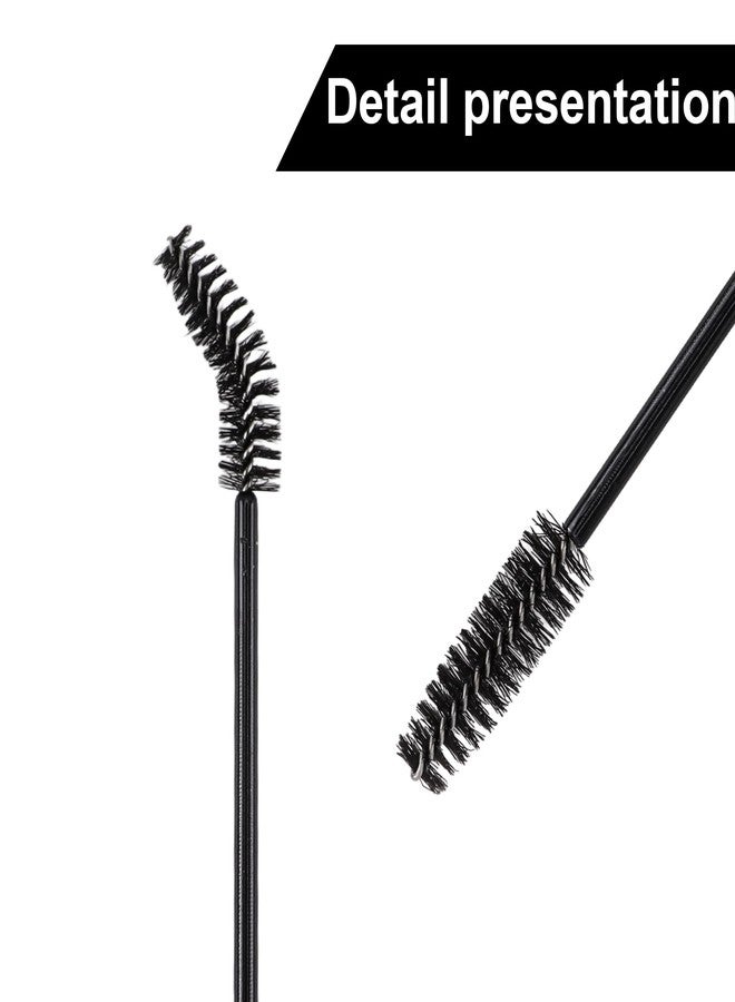 Exacoo 500 Pcs Black Lash Spoolies for Eyelash Extensions Eyebrow Brush Eyelash Brush Disposable Mascara Wands Brow Brush Eyebrow Spoolie - Image 4