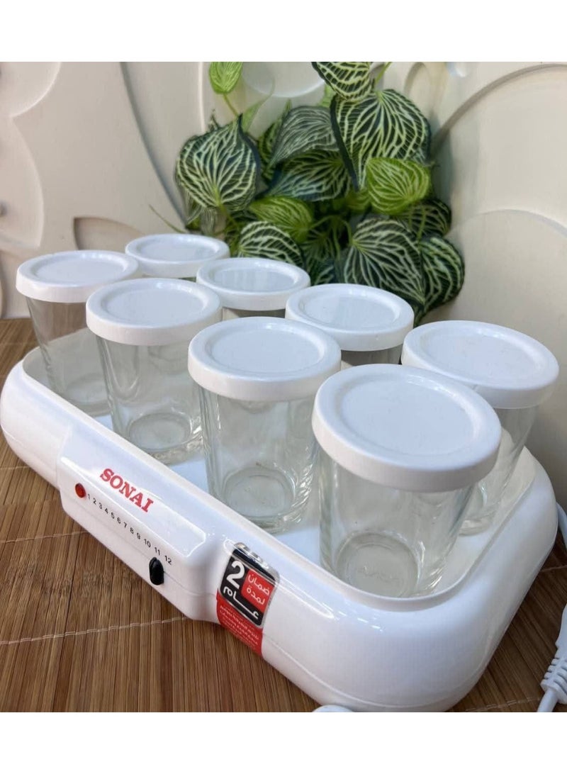 سوناي ماكينة صنع الزبادي من سوناي مكونة من 8 أكواب - Image 4