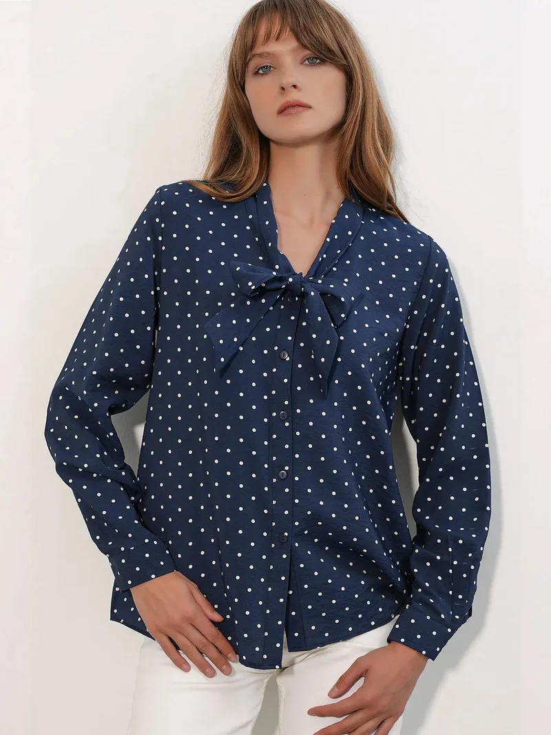 BDART Polka Dot Poplin Shirt Blouse