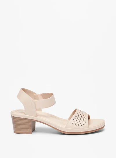 Le Confort Women's Embellished Slip-On Sandals with Block Heels