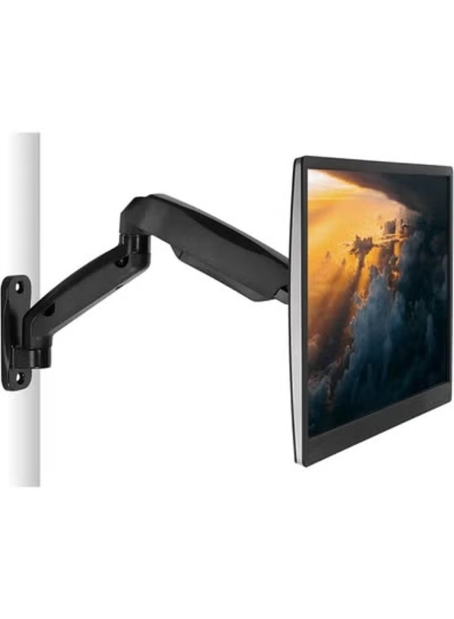 Full Motion Wall Mount Monitor Arm – Fits 13"–32" Screens – Adjustable Tilt & Swivel – VESA Compatible - Image 1