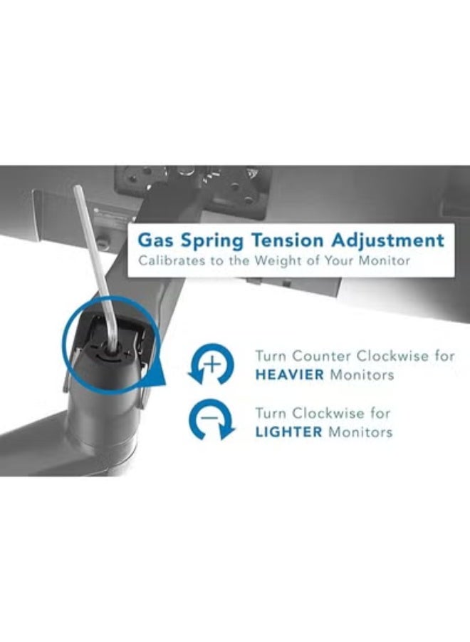 Full Motion Wall Mount Monitor Arm – Fits 13"–32" Screens – Adjustable Tilt & Swivel – VESA Compatible - Image 4