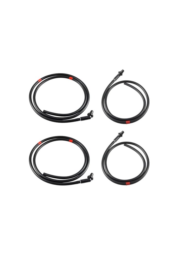 HIMARKLIF 2Pcs Front 2Pcs Rear Sunroof Drain Tubes Sun Roof Water Drain Pipes Hoses Compatible with Land Rover LR3 40L 44L 20052009 LR4 30L 50L 20102015 ReplaceEEH500100 EEH500110 - Image 1
