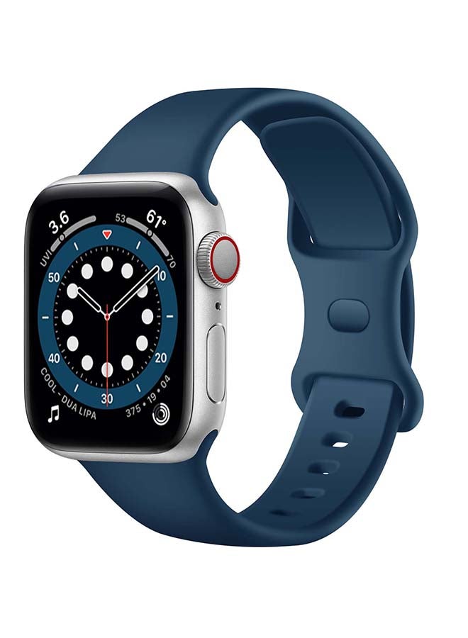 Alyashmac Replacement Band For Apple Watch Series 1/2/3/4/5/6/SE 40/38mm Sky Blue - Image 2