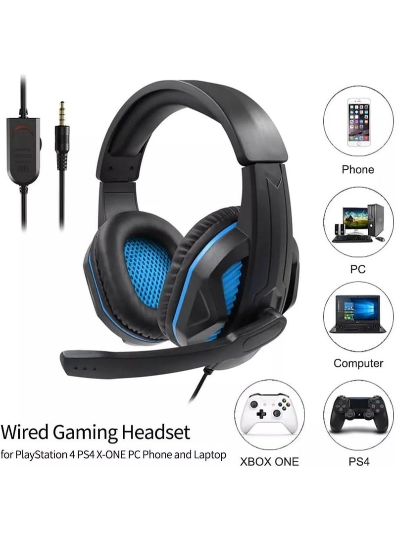 BT24 Gaming Headphones - Enjoy premium sound quality with a 90-degree adjustable microphone, 3.5mm jack, wired volume control, deep bass, and 1.5m cable (color may vary)  - Image 3