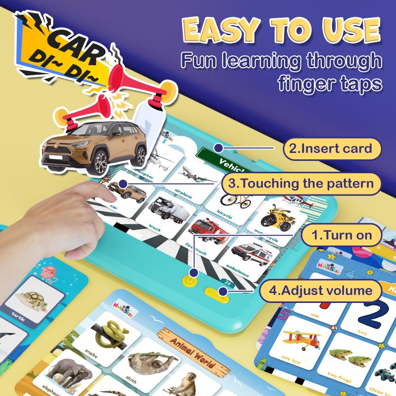 Homestec Astro Pad  Toddler Interactive Learning Toys Ages 3 4 5 6  Kids Speech Therapy Educational Tablet Includes Sight Words  Nursery Rhymes  Stories  Perfect Christmas Birthday Gift For Boys Girls - Image 4