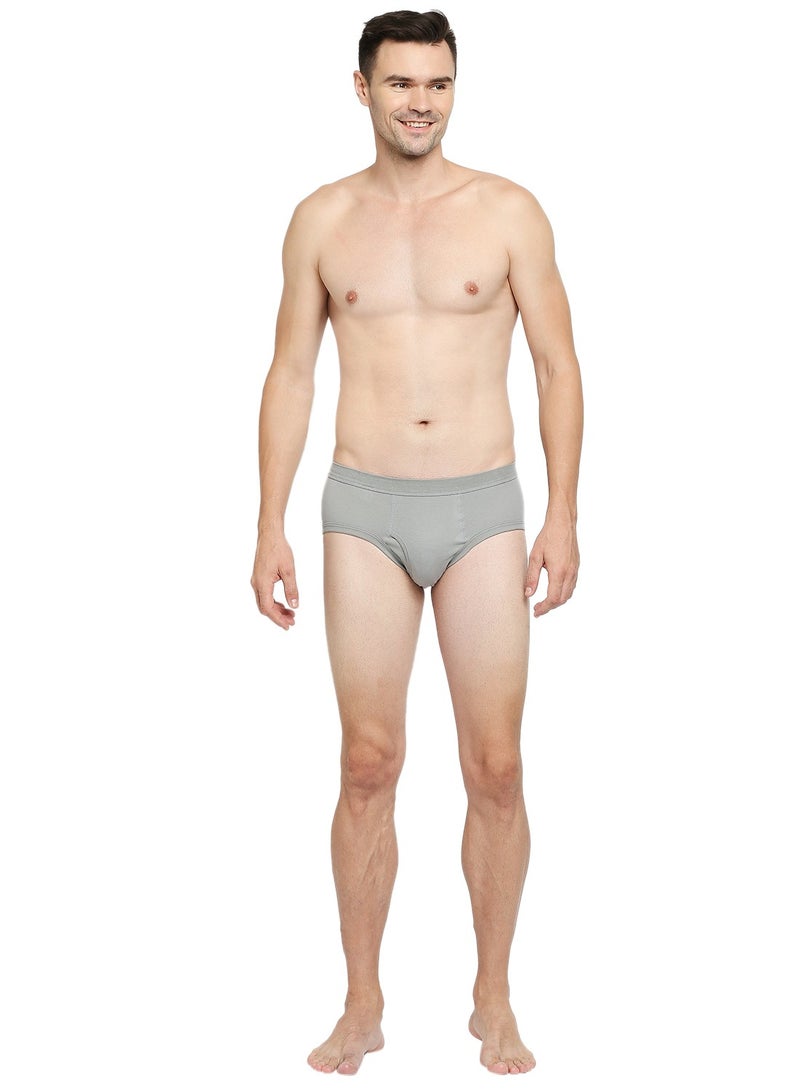 BYC MEN'S COTTON BRIEF - DARK GREY - Image 2