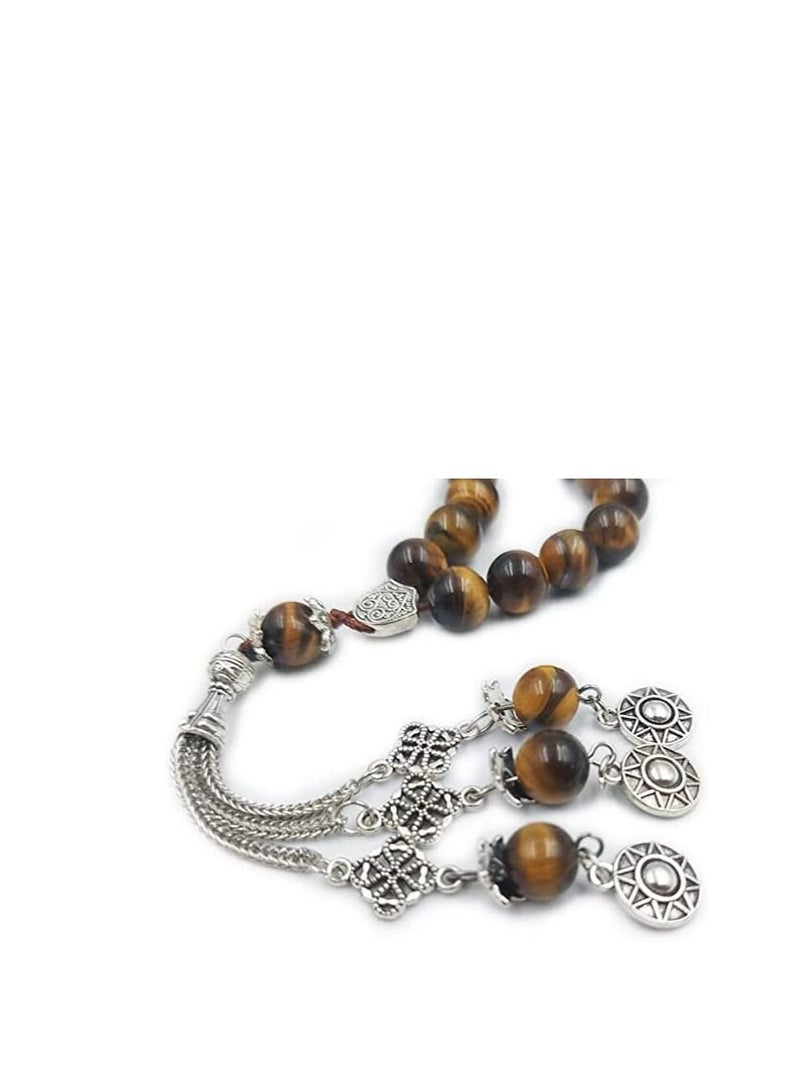 REBUY REBUY Islamic Prayer Beads Tasbih - Natural Stone Misbaha  - Image 3
