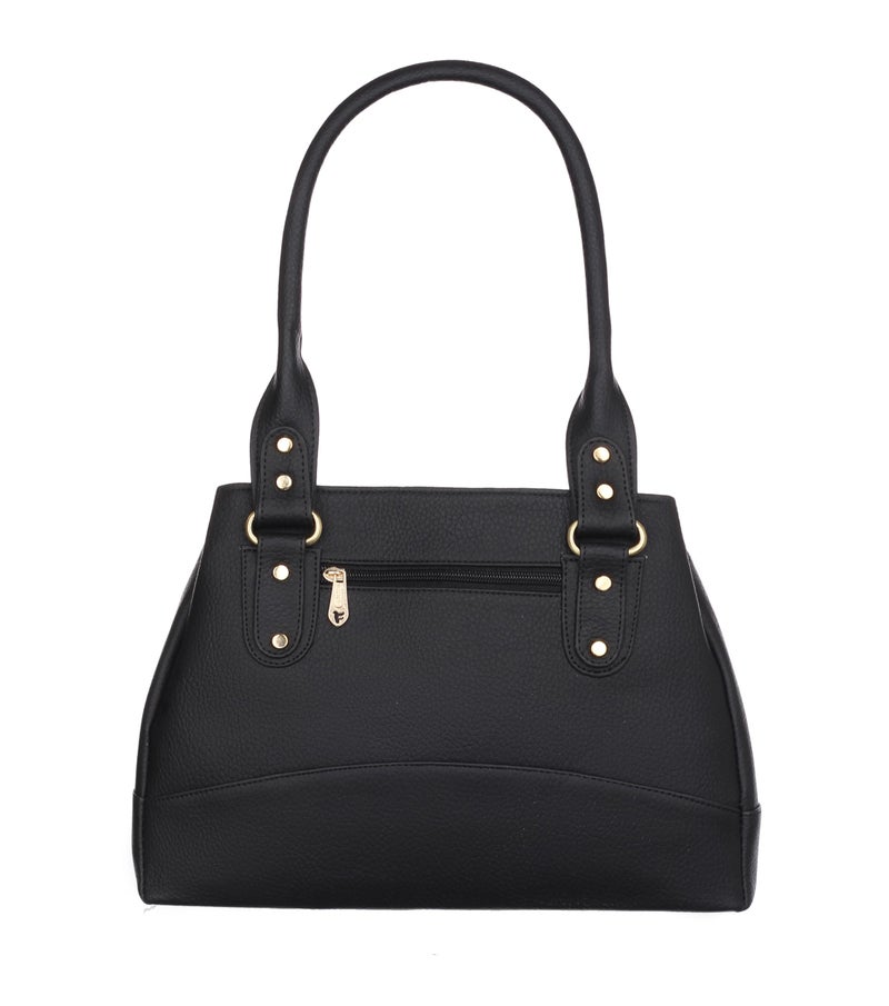 Fostelo Women's Catlin Luxe Satchel Tote Handbag for Women | Ladies Purse | Stylish Shoulder Bag | Gift For Women | Black - Image 4