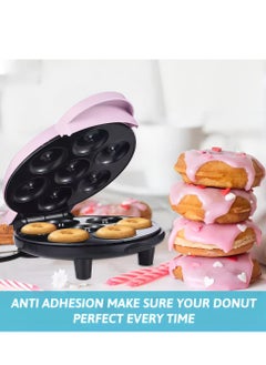 Generic Electric Mini Doughnut Maker – Non-Stick 7-Cavity Donut Machine in Pink  - Image 3