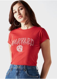 Crew Neck Graphic T-Shirt