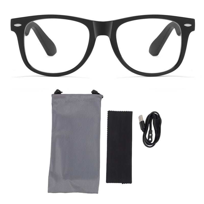Bluetooth Audio Glasses: Anti Blue Light, Open-Ear Audio, Seamless BT 5.4 Connectivity - Smart Touch Controls, Long Battery Life Smart Sunglasses for Cycling, Driving, Office Use - Image 1