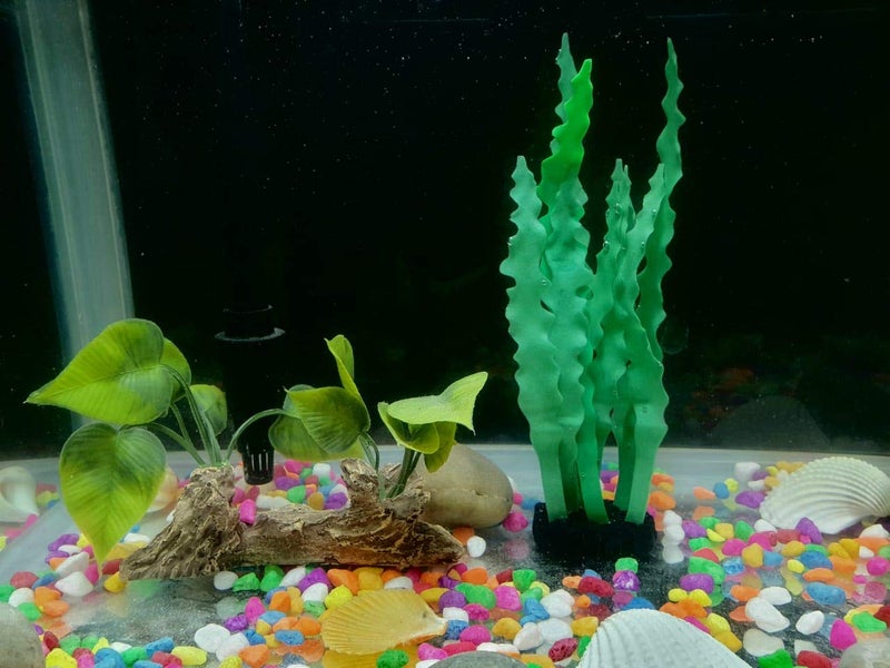 SRI Artificial Silicone Coral Aquarium Decoration Underwater Grass Ornament for Fish Tank (Green) - Image 5