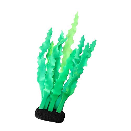 SRI Artificial Silicone Coral Aquarium Decoration Underwater Grass Ornament for Fish Tank (Green) - Image 3