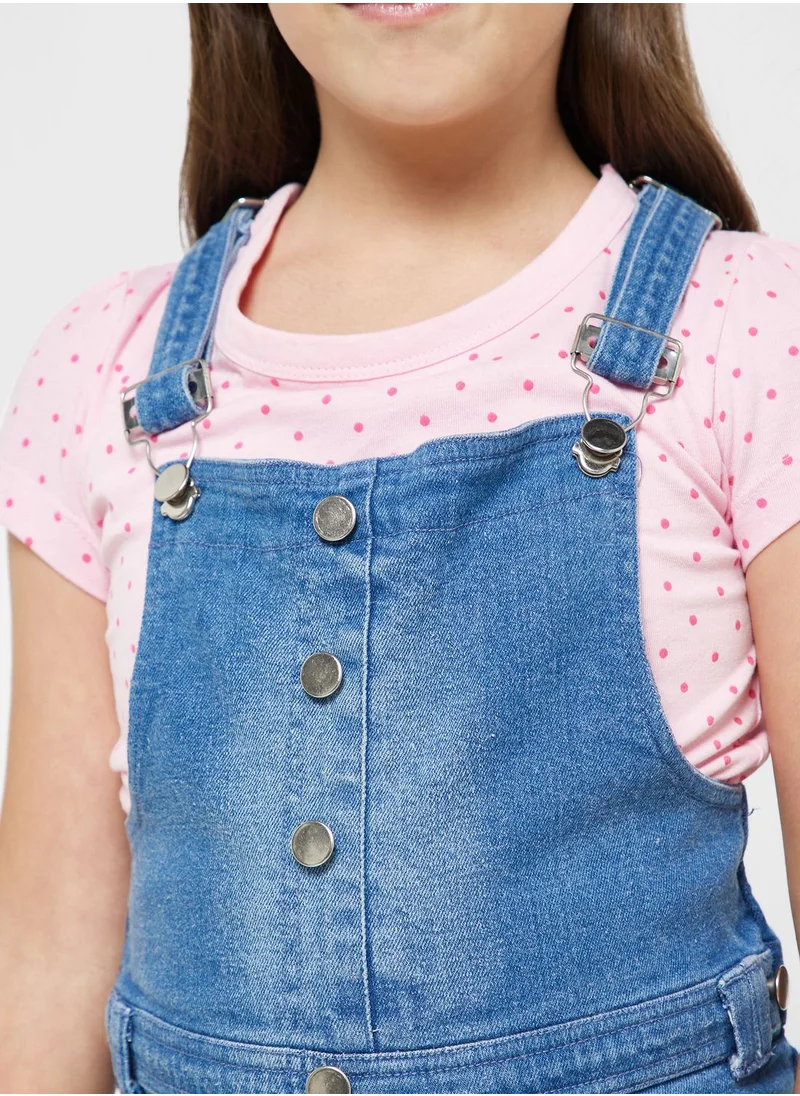 Pinata Girls Shorts Leggeed Dungaree