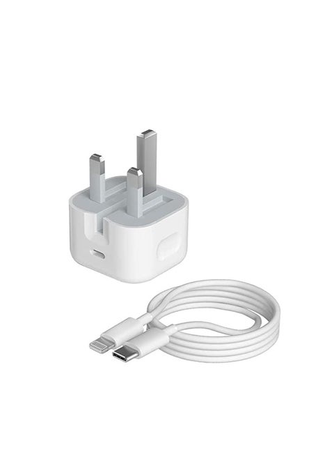 Apple Iphone USB-C Port 25W Adapter Charger With USB-C To Lightning Cable