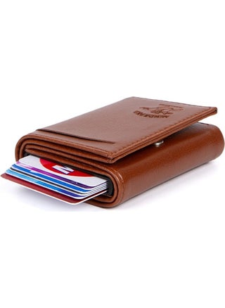 Tan Patterned Unisex Wallet and Card Holder with Mechanism - pzsku/Z20405BA8C6085B095FA1Z/45/_/1740652506/4f8293ff-68c2-4d8d-bd26-8362dc0cd151