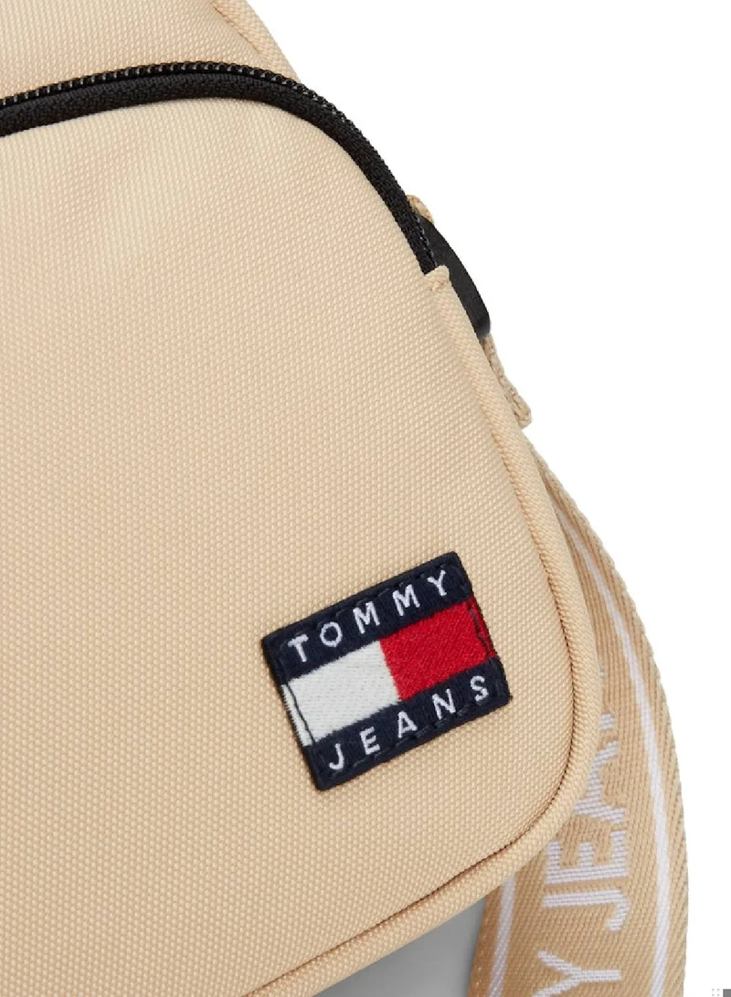 TOMMY JEANS Women's Essential Daily Crossover Bag - Polyester, Beige