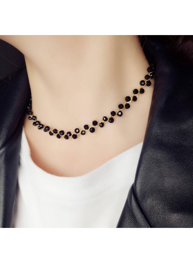 Summer Korean Short Clavicle Chain New Fashion Necklace Crystal Pearl Neck Chain Collar Women Choker Necklace