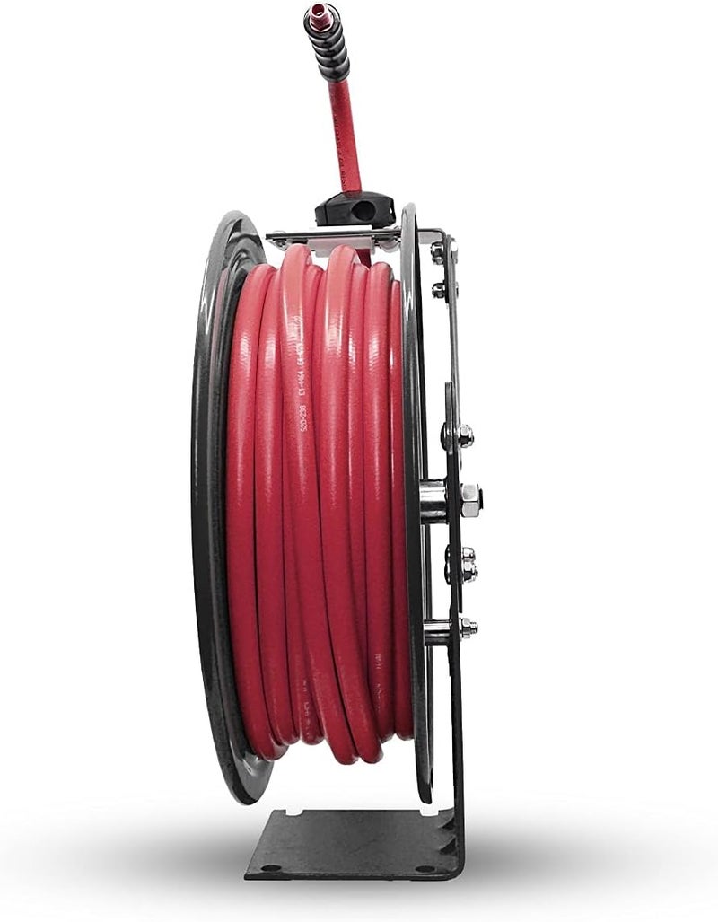 BluBird AVAGARD AVGR3850 Metal Retractable Hose Reel with Premium 38 x 50 Rubber Air Hose 20 Lighter 100 Rubber SuperLight SuperStrong Flexible Range 40F to 180F - Image 3