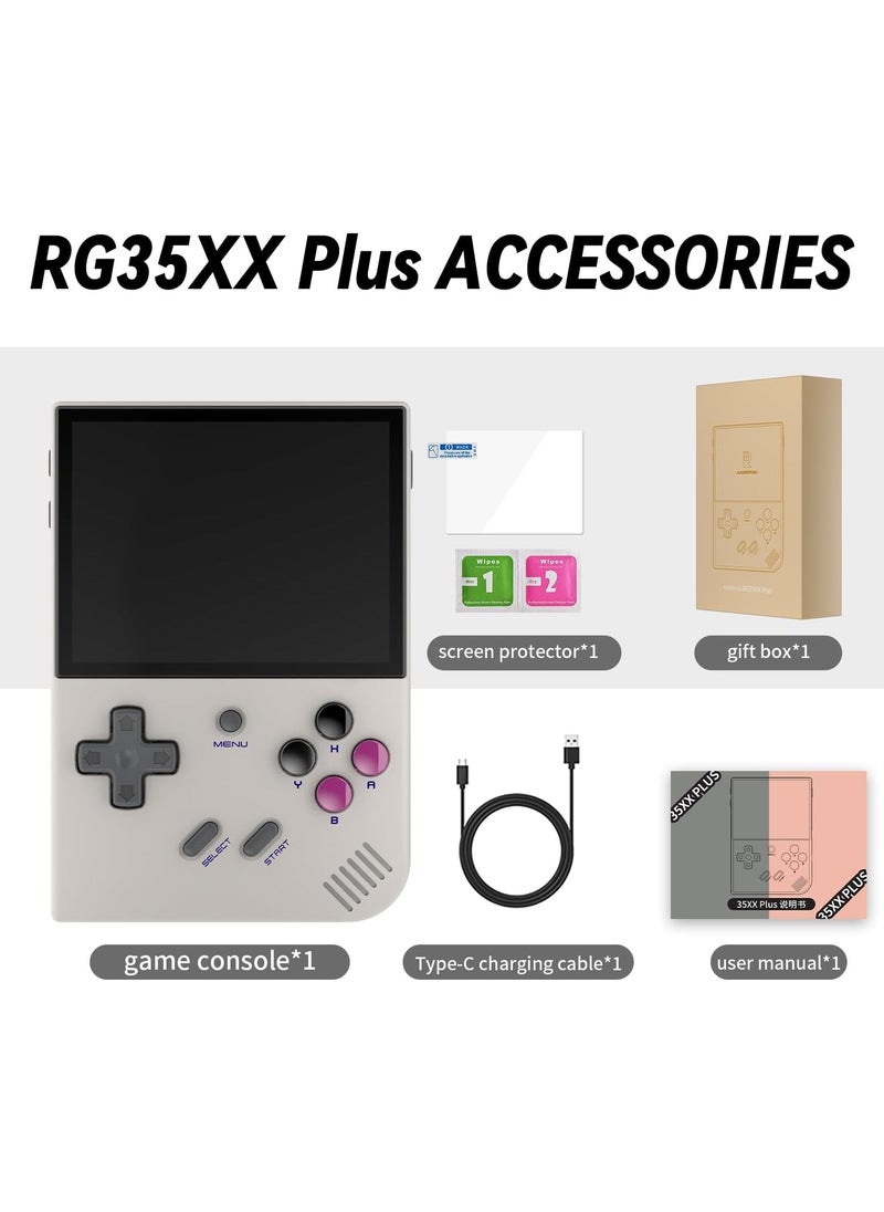 RG35XX Plus Retro Handheld Game Console 3.5 inch IPS Screen