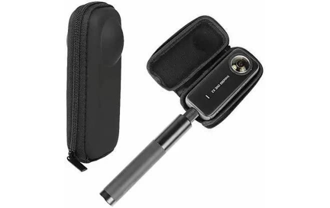 Careflection Storage Bag for Insta360 X3, Insta360 One X2 / ONE X3 Carry case Double Layer Hand Carrying Box Portable Safe Travel Protector Bag Fits with Lens Guards, shell Camera Case Box (Black) - Image 1