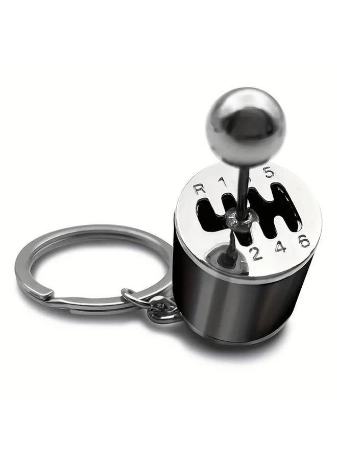 Black Gearshift Shaped Keychain Automotive Accessories Creative Car Modification Gift For Men - Image 1