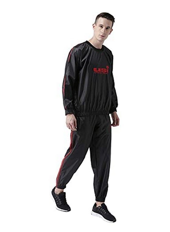 USI UNIVERSAL بدلة ساونا احترافية من USI - الجزء العلوي والسفلي - بدلة عرق للرجال (ميديم) - Image 4