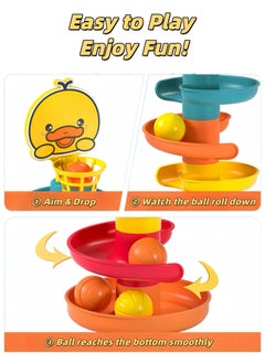 Zenymee Rolling Ball Tower Toy with 5-Tier Swirling Ramp & 4 Balls for Baby and Toddler 1-4 Years Old | Boosts Fine Motor Skills & Hand-Eye Coordination, Safe for Kids, Durable Plastic Construction  - Image 5