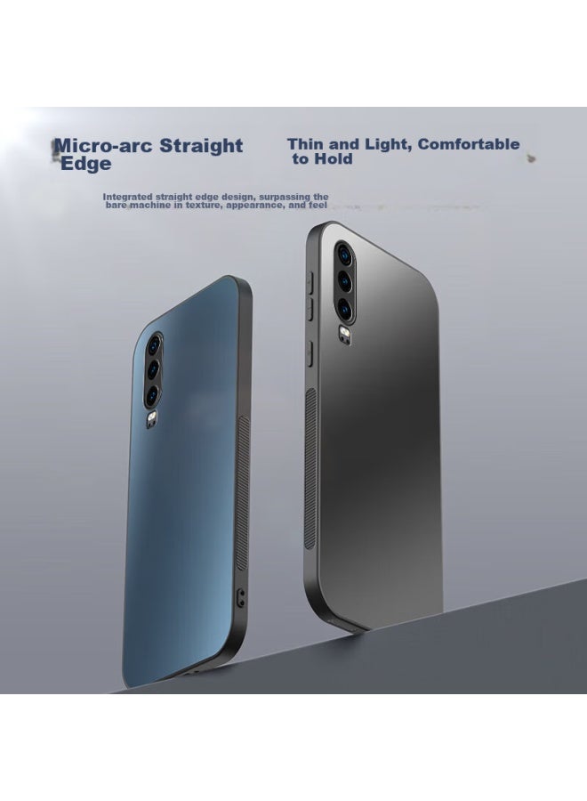 Hotfire Phone Case For Huawei P30, Huawei P30 Protective Cover, Frosted Full Coverage Ultra-thin Shockproof Anti-fingerprint Personalized - Deep Sea Blue - Image 3