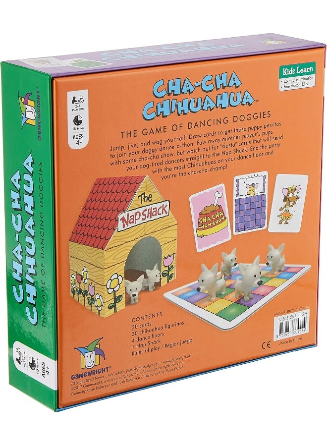 Gamewright Cha-Cha Chihuahua The Game of Dancing Doggies Multi-colored, 5" - Image 2