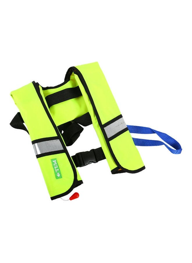 NIBEMINENT Manual Inflatable Water Sports Survival Jacket Green 35.00X5.00X32.00cm  - Image 3